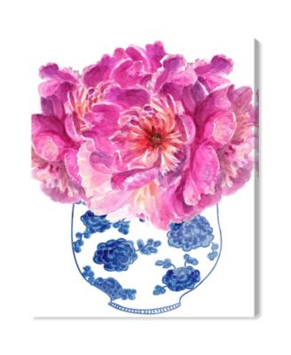 Morning Peonies Canvas Art - 36" x 30" x 1.5"