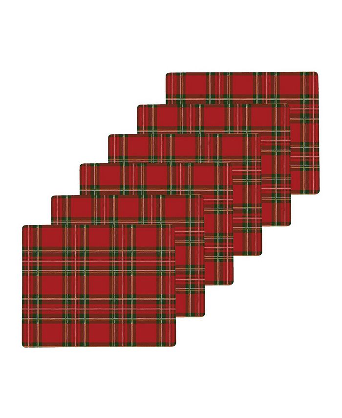 C&F Home Tartan Hardboard Placemat, Set of 6 Macy's