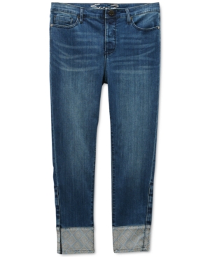 image of Seven7 Jeans Cuffed Skinny Adaptive Jeans