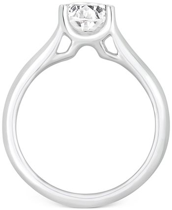 GIA Certified Diamonds - Certified Diamond Solitaire Engagement Ring (1 ct. t.w.) in 14k White Gold