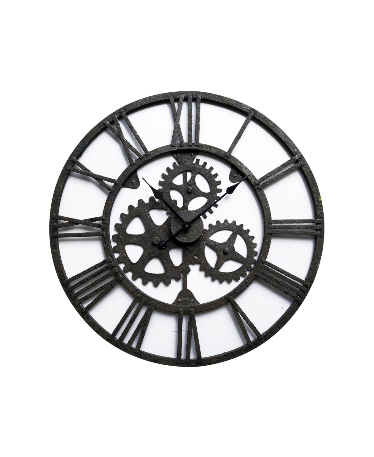 Peterson Artwares Wrought Iran Antique Wall Clock In Rust ModeSens