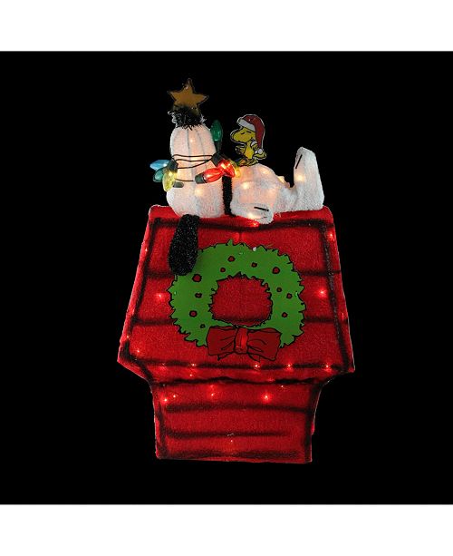 Northlight 27 Pre Lit Peanuts 3 Dimensional Snoopy With Star