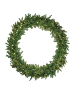 Northlight 48" Pre-lit Northern Pine Artificial Christmas Wreath In Green