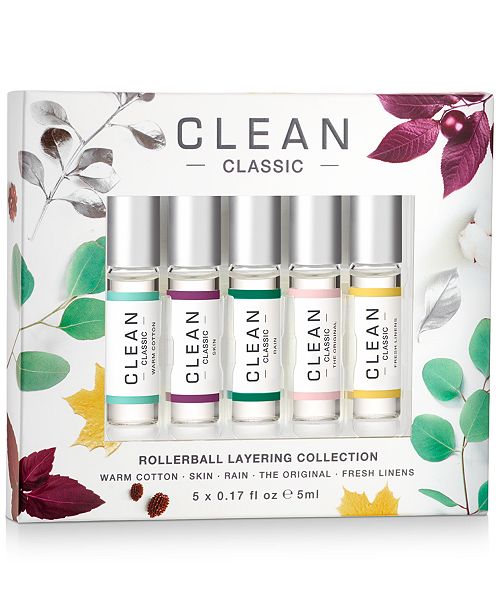 CLEAN Fragrance 5-Pc. Classic Rollerball Layering Gift Set & Reviews ...