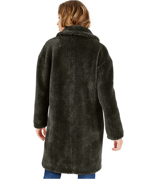 Michael Kors Faux-Fur Teddy Coat & Reviews - Coats - Women - Macy's