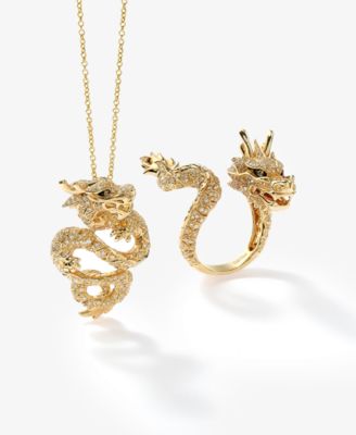 EFFY&reg; Diamond Dragon Ring  (1 ct. t.w.) in 14k Gold