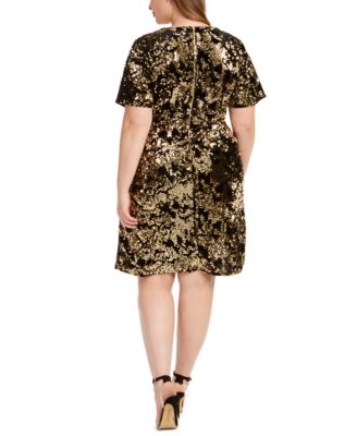 macy's plus size sequin dresses