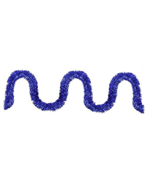 Northlight 50 Shiny Lavish Blue Christmas And Hanukkah Foil Tinsel Garland Unlit Reviews All Holiday Lane Home Macy S