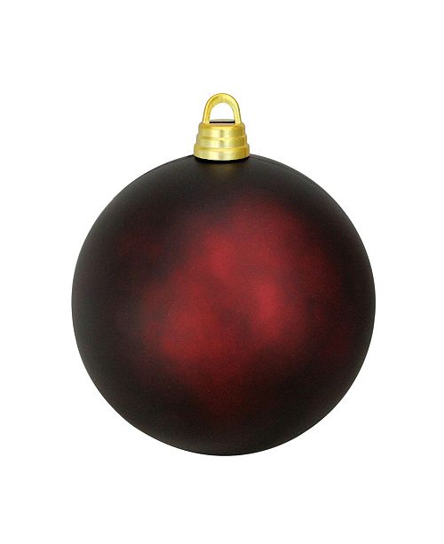 Northlight Burgundy Red Shatterproof Matte Christmas Ball Ornament