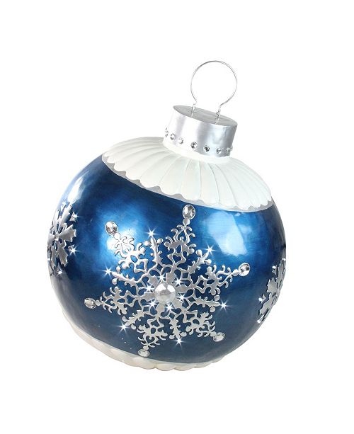 Northlight 37 Led Lighted Blue Ball Christmas Ornament With