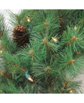Pre-Lit Royal Oregon Pine Artificial Christmas Wreath 48-Inch Clear Lights