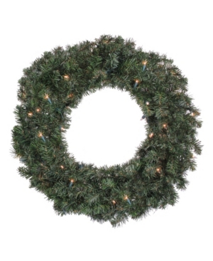 Northlight 24" Pre-lit Led Canadian Pine Artificial Christmas Wreath In Green