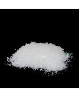 White Iridescent Artificial Powder Snow Twinkle Flakes for Christmas Decorating 2 oz.