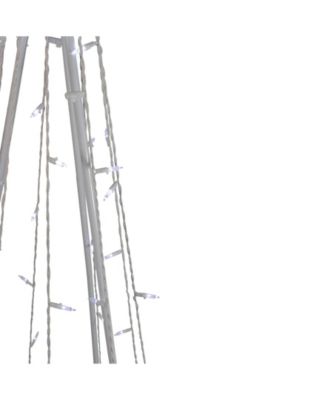 5' Pure White LED Lighted Cone Tree Outdoor Christmas Decoration