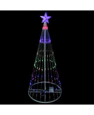 4' Multi-Color LED Lighted Show Cone Christmas Tree Outdoor Decoration