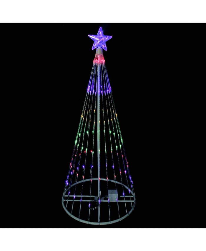 Northlight 4' MultiColor LED Lighted Show Cone Christmas Tree Outdoor