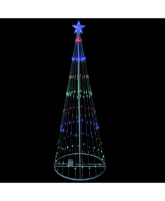 12' Multi-Color LED Lighted Show Cone Christmas Tree Outdoor Decoration
