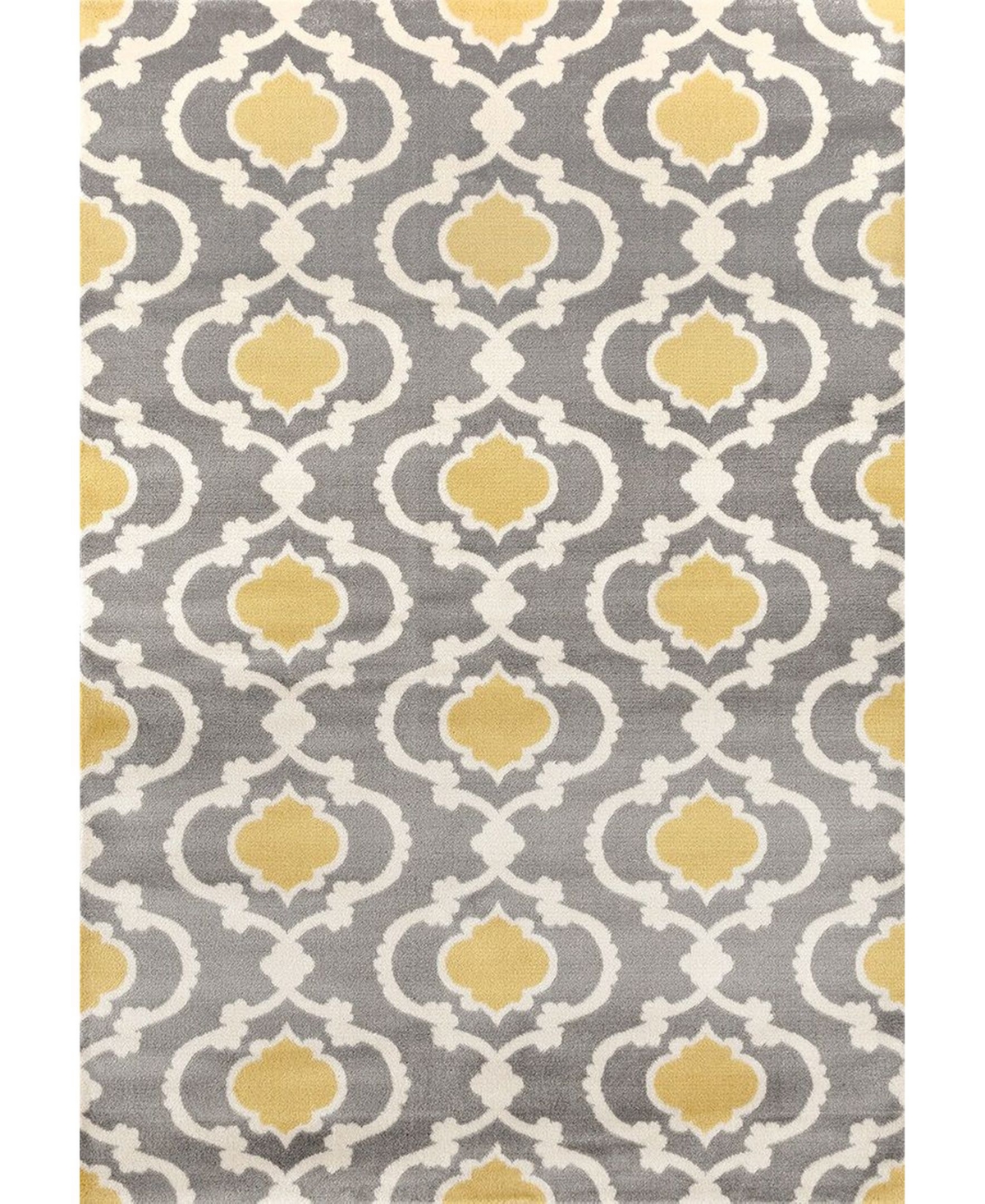 Main Street Rugs Alba Alb310 Gray/Yellow 7'10in x 10'2in Area Rug - Gray/Yellow