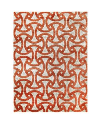 Trina Turk Tanja Modern Orange Area Rug Collection - Macy's