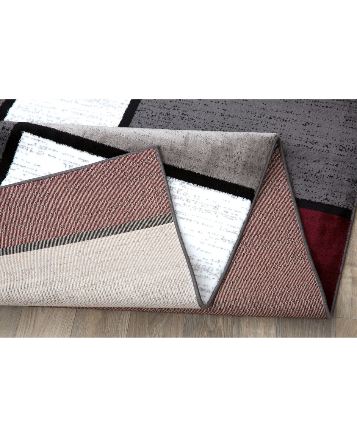Main Street Rugs Montane Mon106Area Rug - Red