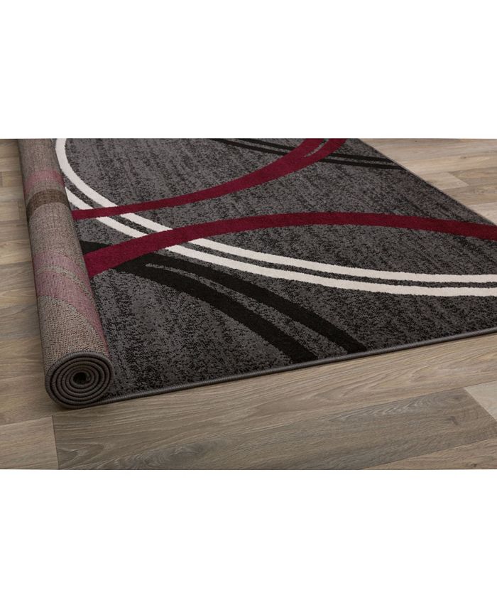 Main Street Rugs Alba Alb377 Red 7'10" x 10'2" Area Rug Macy's