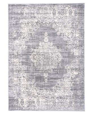 Lyon Lyn834 Gray 5' x 7' Area Rug