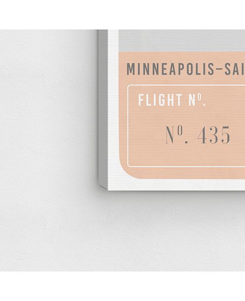 Oliver Gal Minneapolis Luggage Tag Canvas Art Collection ...