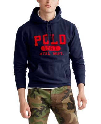 polo fleece graphic hoodie