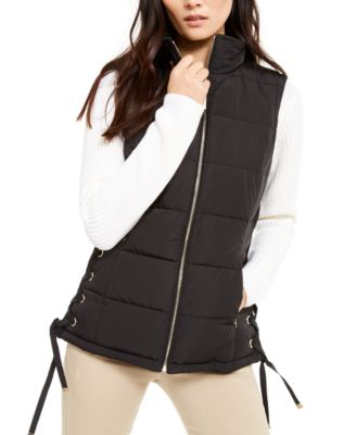 calvin klein black puffer vest