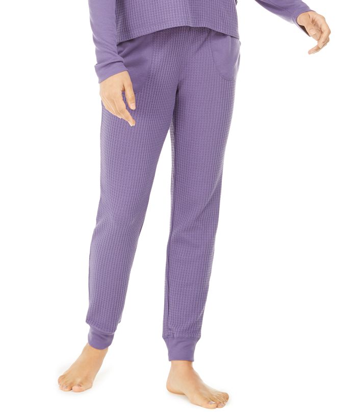 Alfani Women's Thermal Jogger Pajama Pants, Created for Macy's