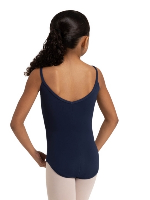 Shop Capezio Little And Big Girls Princess Camisole Leotard In Navy