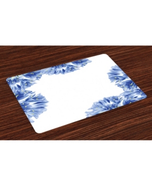 Ambesonne Floral Place Mats Set of 4