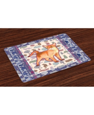Ambesonne Animal Place Mats Set of 4
