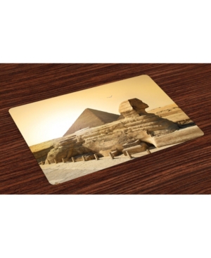 Ambesonne Vintage-Like Place Mats Set of 4