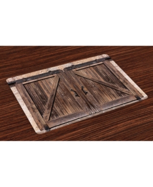 Ambesonne Rustic Place Mats Set of 4