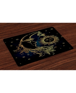 Ambesonne Psychedelic Place Mats Set of 4
