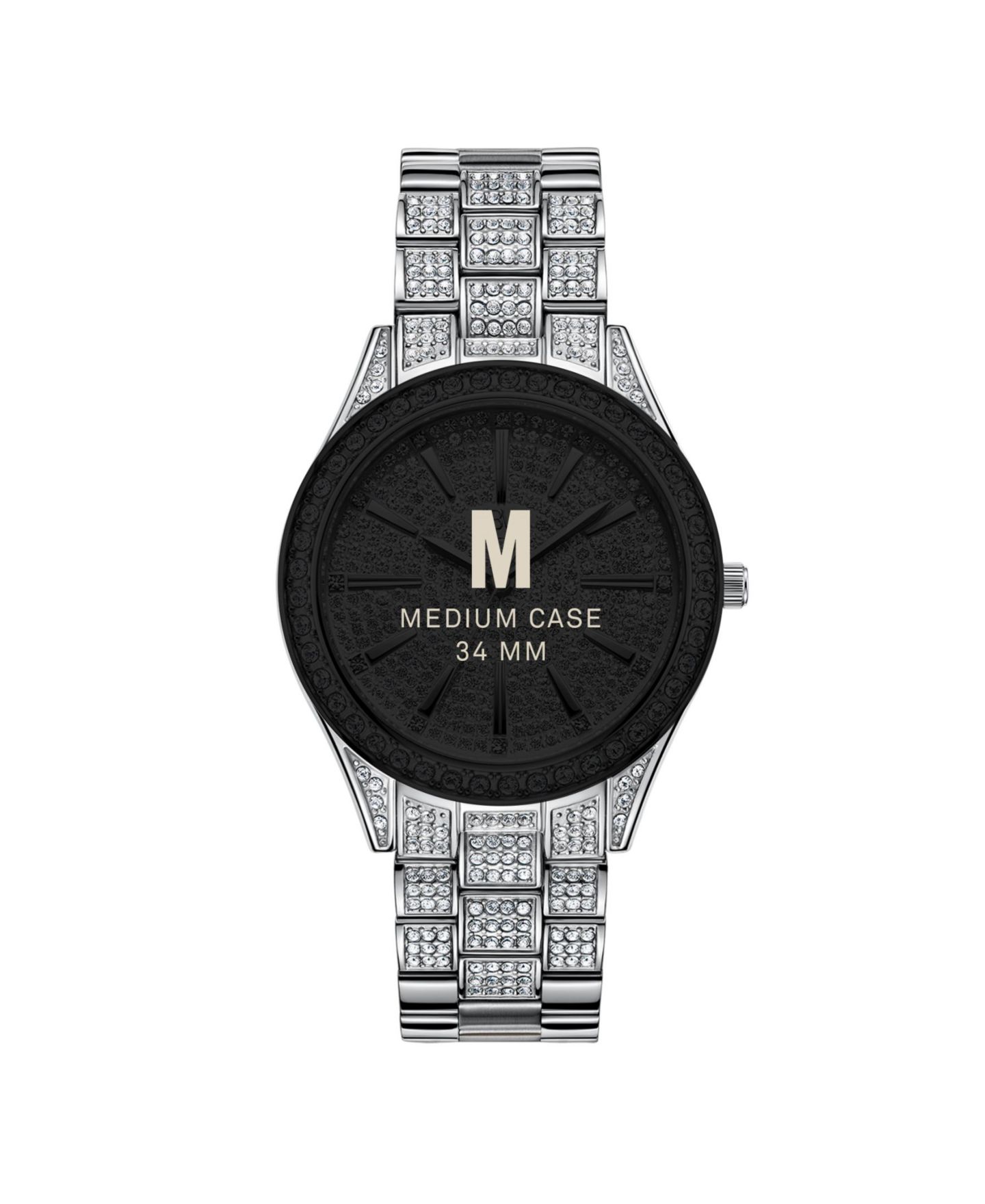 Женские часы Jbw Cristal Diamond (1/8 ct. t.w.) Watch in Stainless Steel Watch 38mm, цвет: Серебряный — фото 4