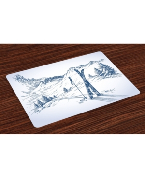 Ambesonne Winter Place Mats Set of 4