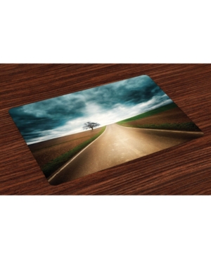 Ambesonne Landscape Place Mats Set of 4