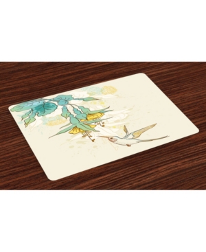 Ambesonne Hummingbird Place Mats Set of 4