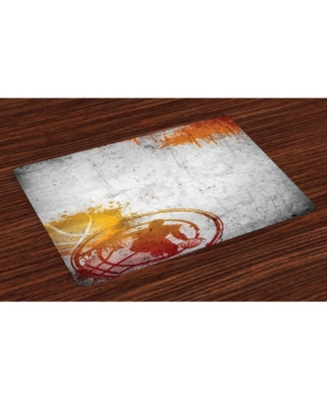 Ambesonne Basketball Place Mats Set of 4