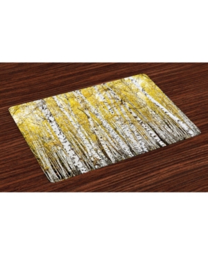 Ambesonne Forest Place Mats Set of 4