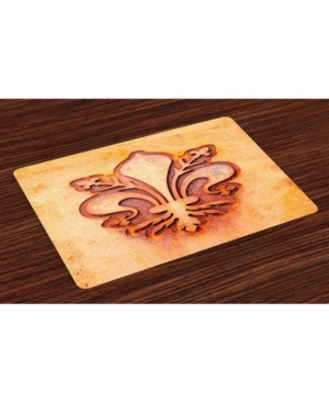 Ambesonne Fleur De Lis Place Mats Set of 4