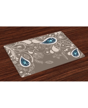 Ambesonne Paisley Place Mats Set of 4