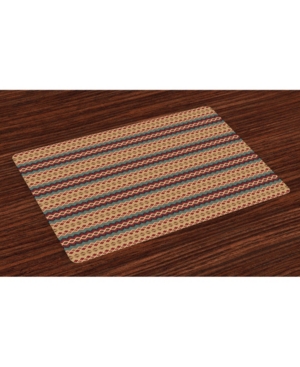 Ambesonne Ethnic Place Mats Set of 4