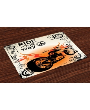 Ambesonne Manly Place Mats Set of 4