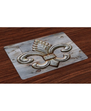 Ambesonne Fleur De Lis Place Mats Set of 4