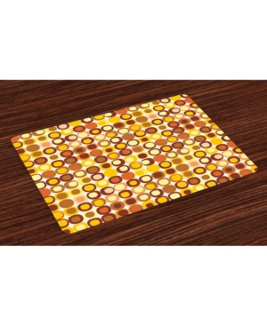 Ambesonne Mid Century Place Mats Set of 4