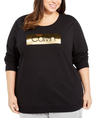 calvin klein plus size sweatshirt