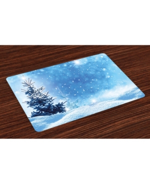 Ambesonne Winter Place Mats Set of 4